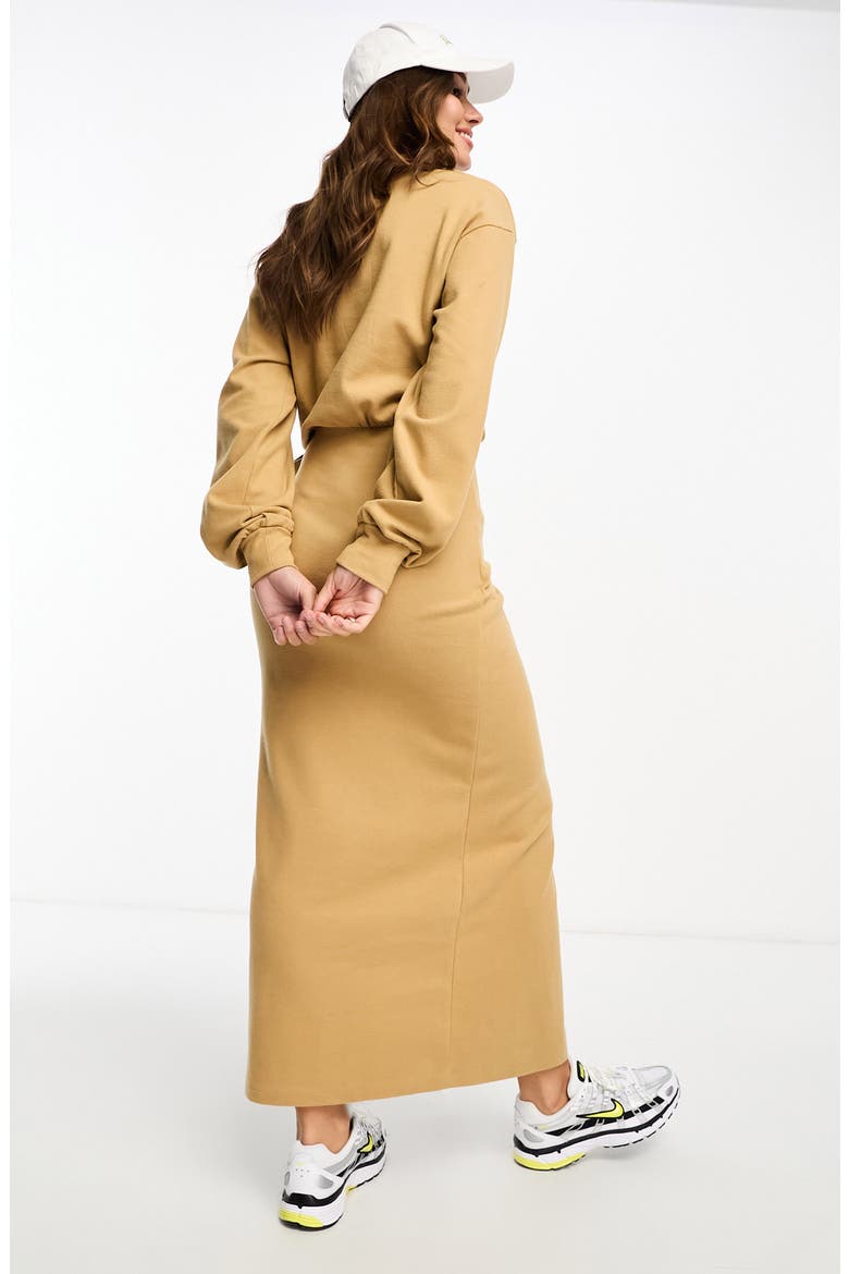 Long Sleeve Wrap Dress, Alternate, color, CAMEL
