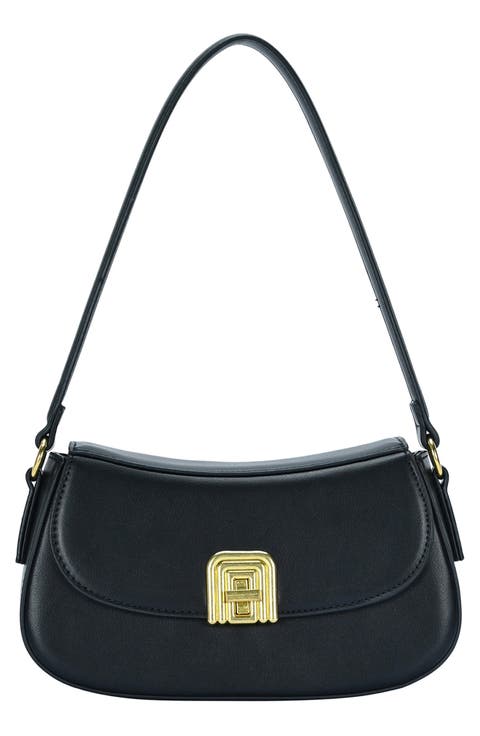 Buckle Flap Shoulder Bag