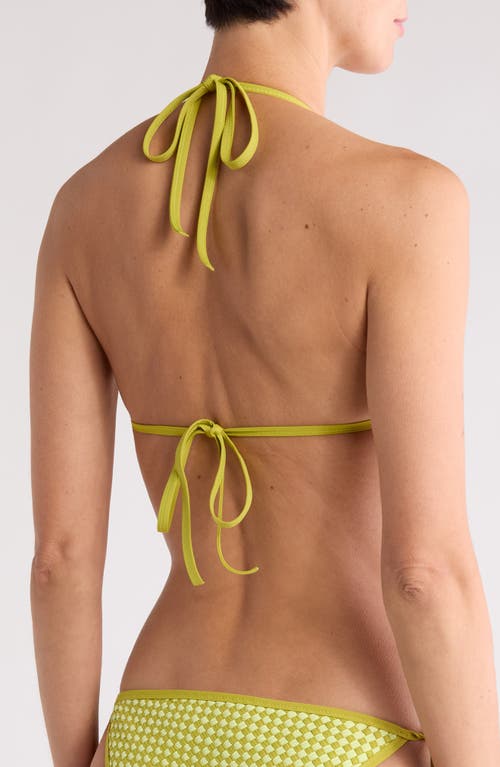 SOLID & STRIPED SOLID & STRIPED THE IRIS BASKETWEAVE BIKINI TOP