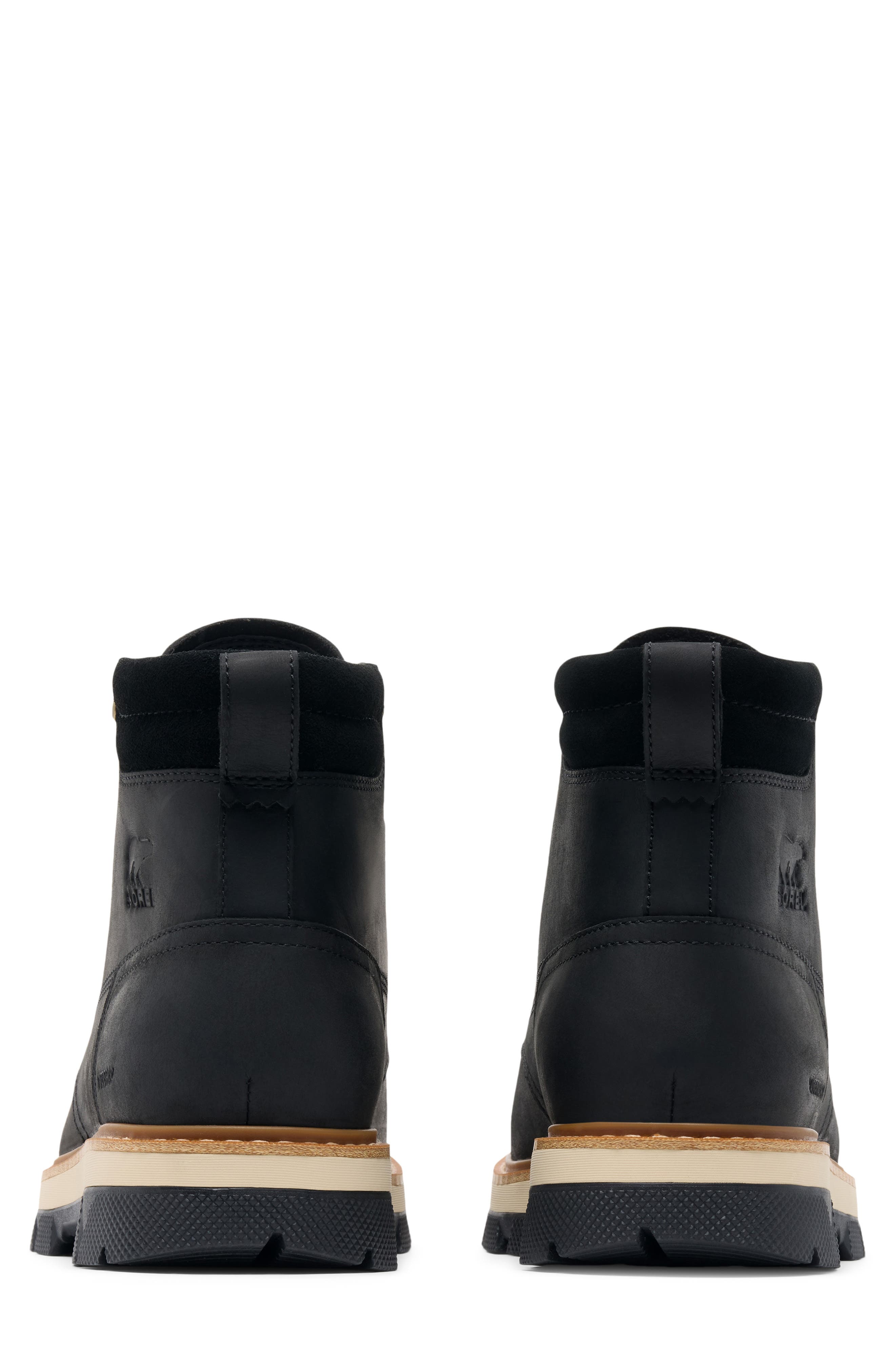 Lark-47 Waterproof Moc Toe Boot, Alternate, color, BLACK/ BLEACHED CERAMIC