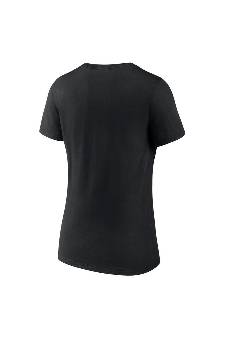 Women's Fanatics Branded  Black Philadelphia Flyers Authentic Pro V-Neck T-Shirt, Alternate, color, Black