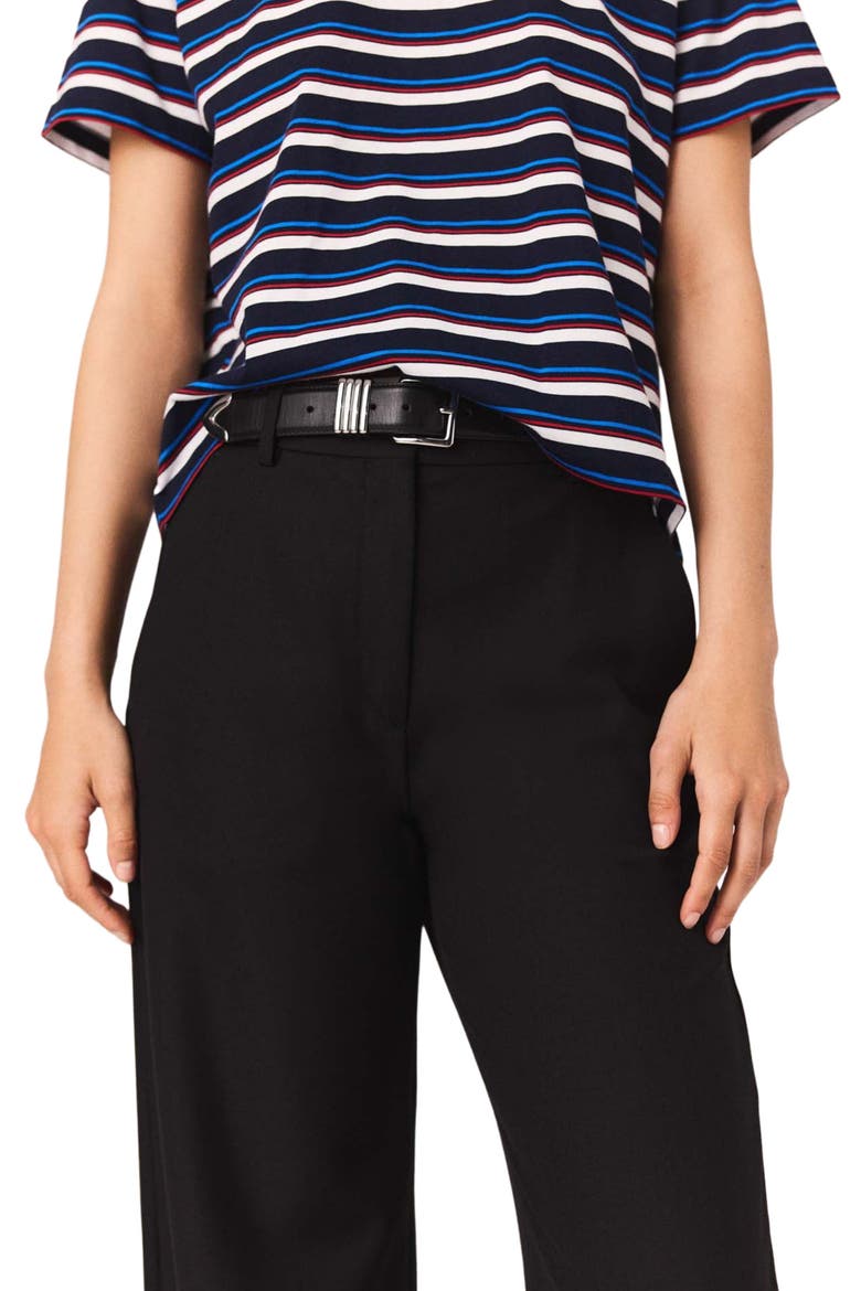 Suit trousers with pintucks, Alternate, color, Navy