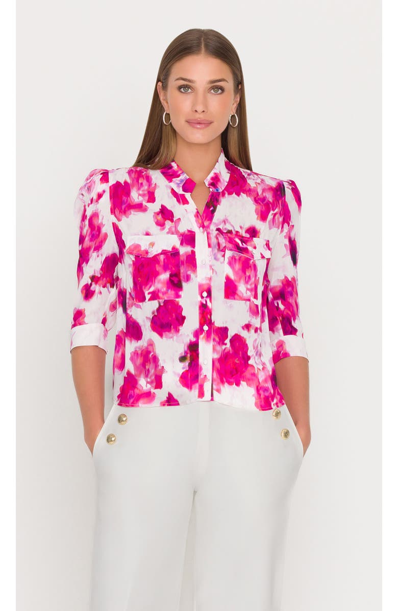 Generation Love Bardot Floral Shirt, Alternate, color, Floral, White