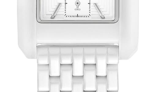 Tory Burch The Eleanor Ceramic Bracelet Watch, 26mm X 38mm