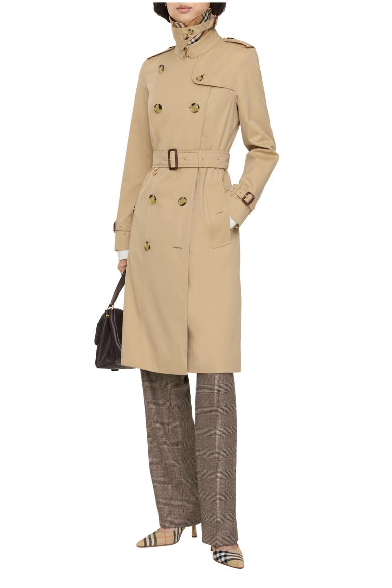 Long Chelsea Heritage Trench Coat, Main, color, Honey beige