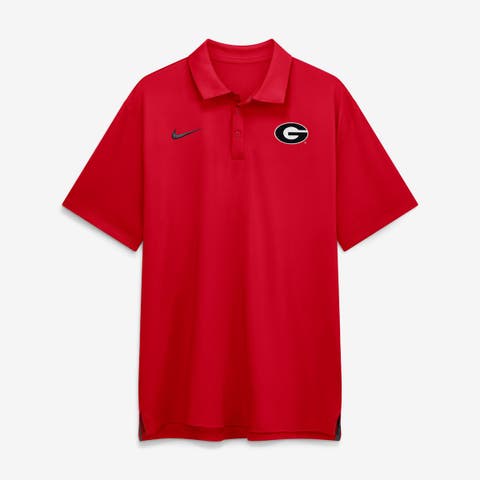 Men's Nike Red Georgia Bulldogs 2026 Sideline Tour Dri-FIT Polo
