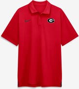 Nike Men's Nike Red Georgia Bulldogs 2026 Sideline Tour Dri-FIT Polo