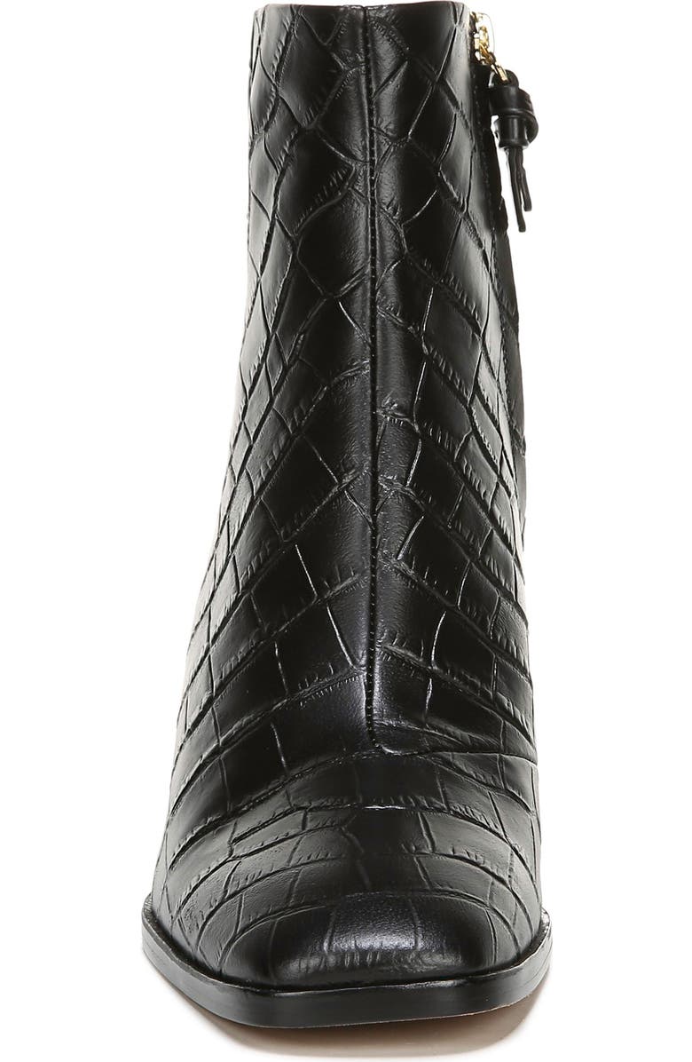 Diane von Furstenberg Thelma Croc Embossed Bootie, Alternate, color,