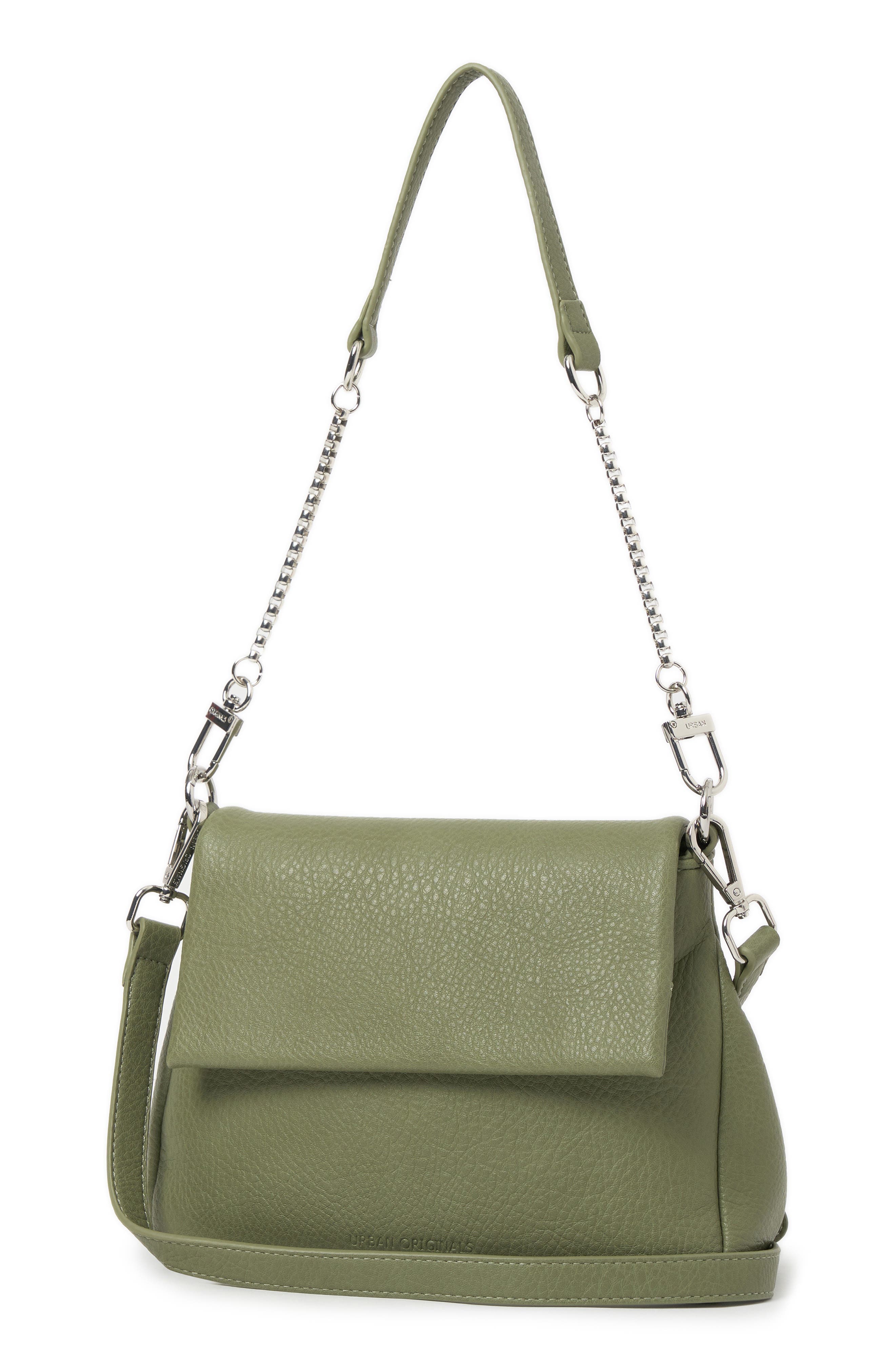 Urban Originals Wish List Vegan Leather Crossbody Bag, Alternate, color, Green