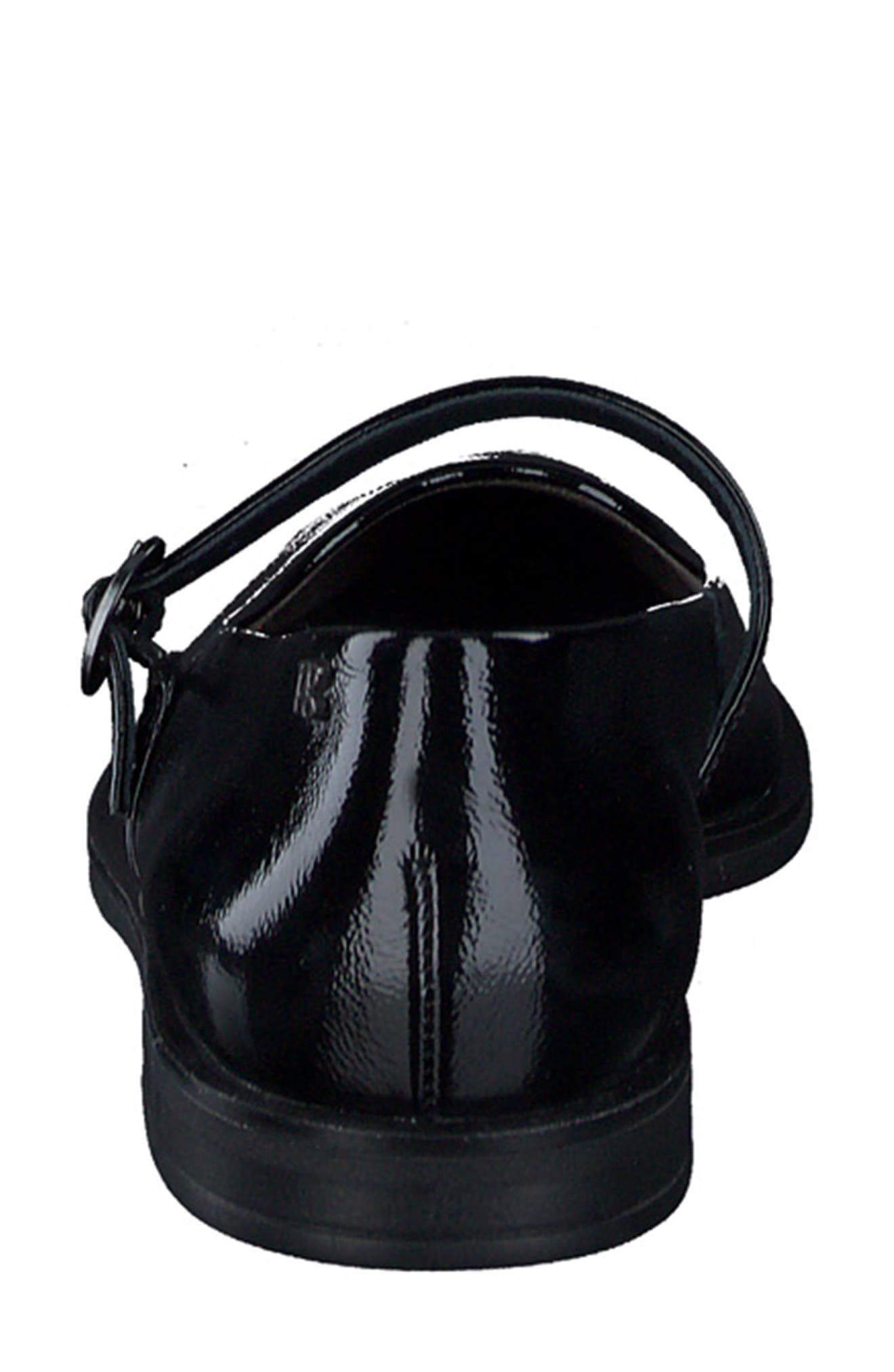 Carla Mary Jane Flat, Alternate, color, BLACK CRINKLED PATENT