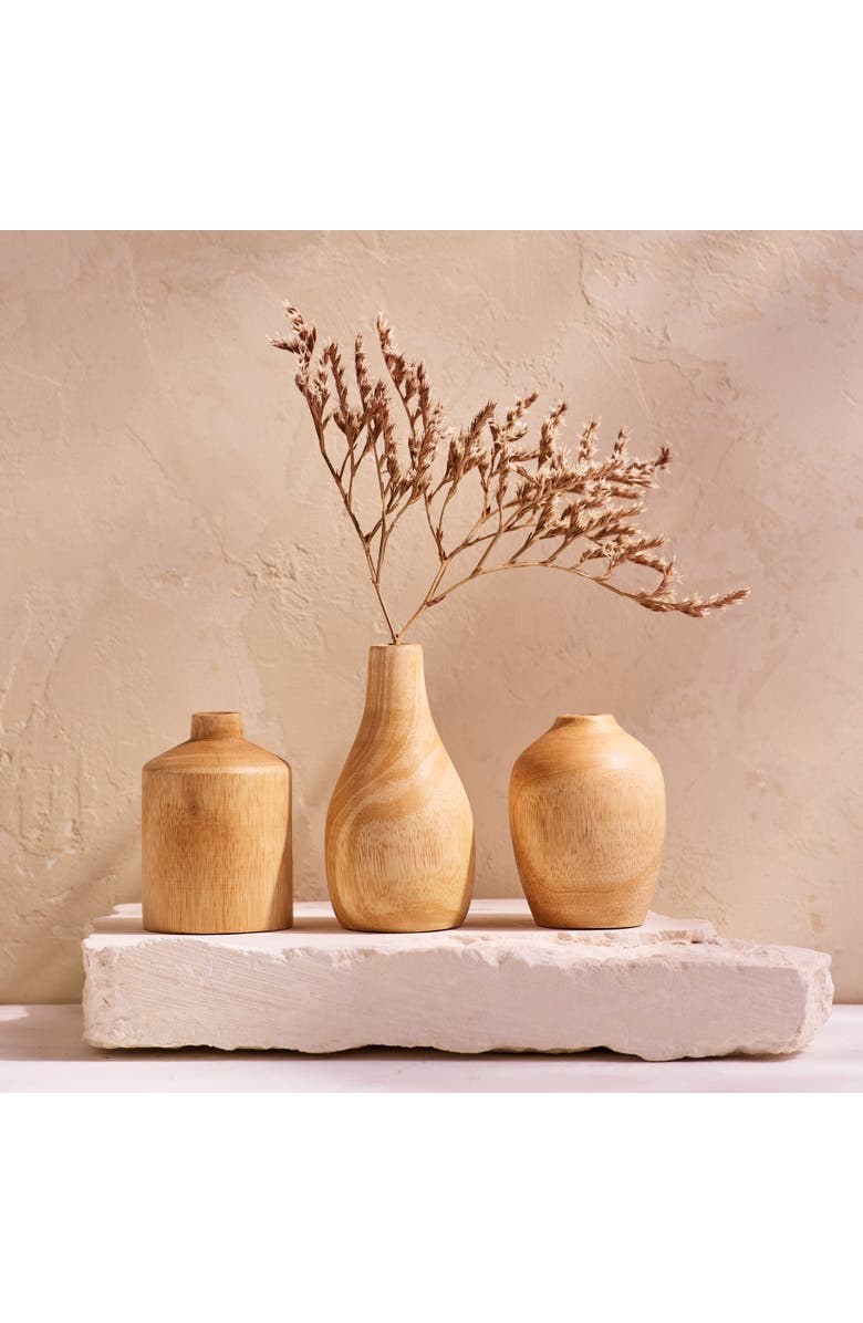 Be Home Kiln Mango Mini Vases - Set of 3, Alternate, color, Mango