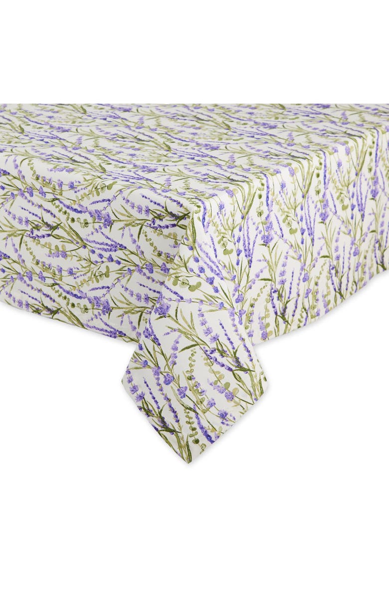 Design Imports Lavender Fields Tablecloth, Alternate, color, Purple