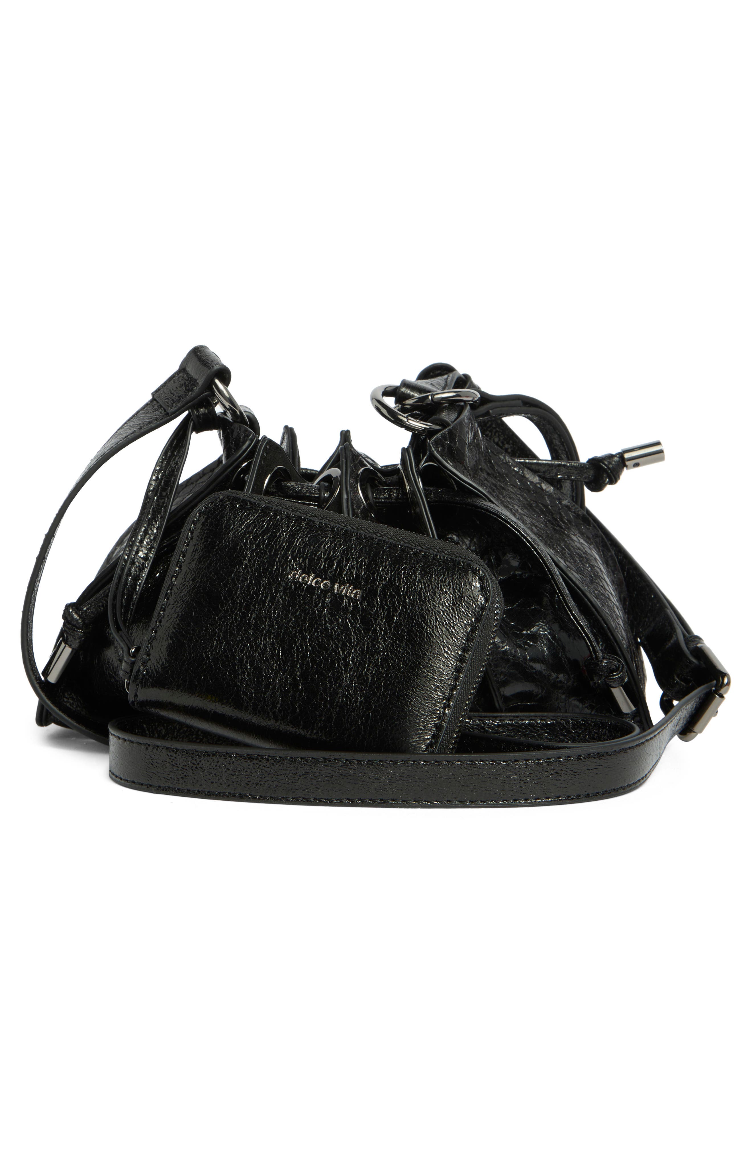 Dolce Vita Tonette Crossbody Bag, Alternate, color, Black