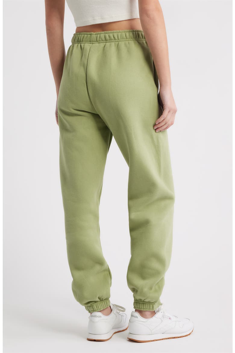 Puff Series Core Logo Cotton Blend Joggers, Alternate, color, MATCHA