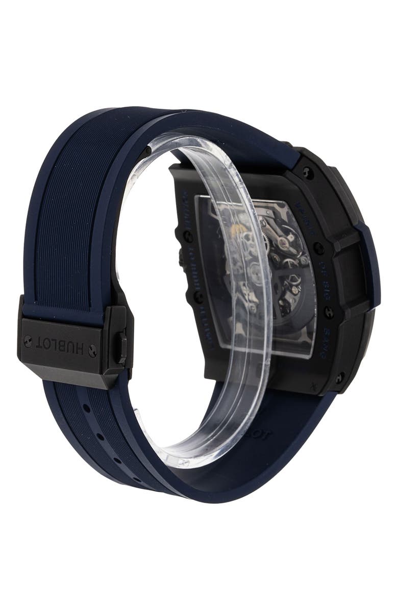 Watchfinder & Co. Hublot Preowned Big Bang Chronograph Rubber Strap Watch, 45mm, Alternate, color, 