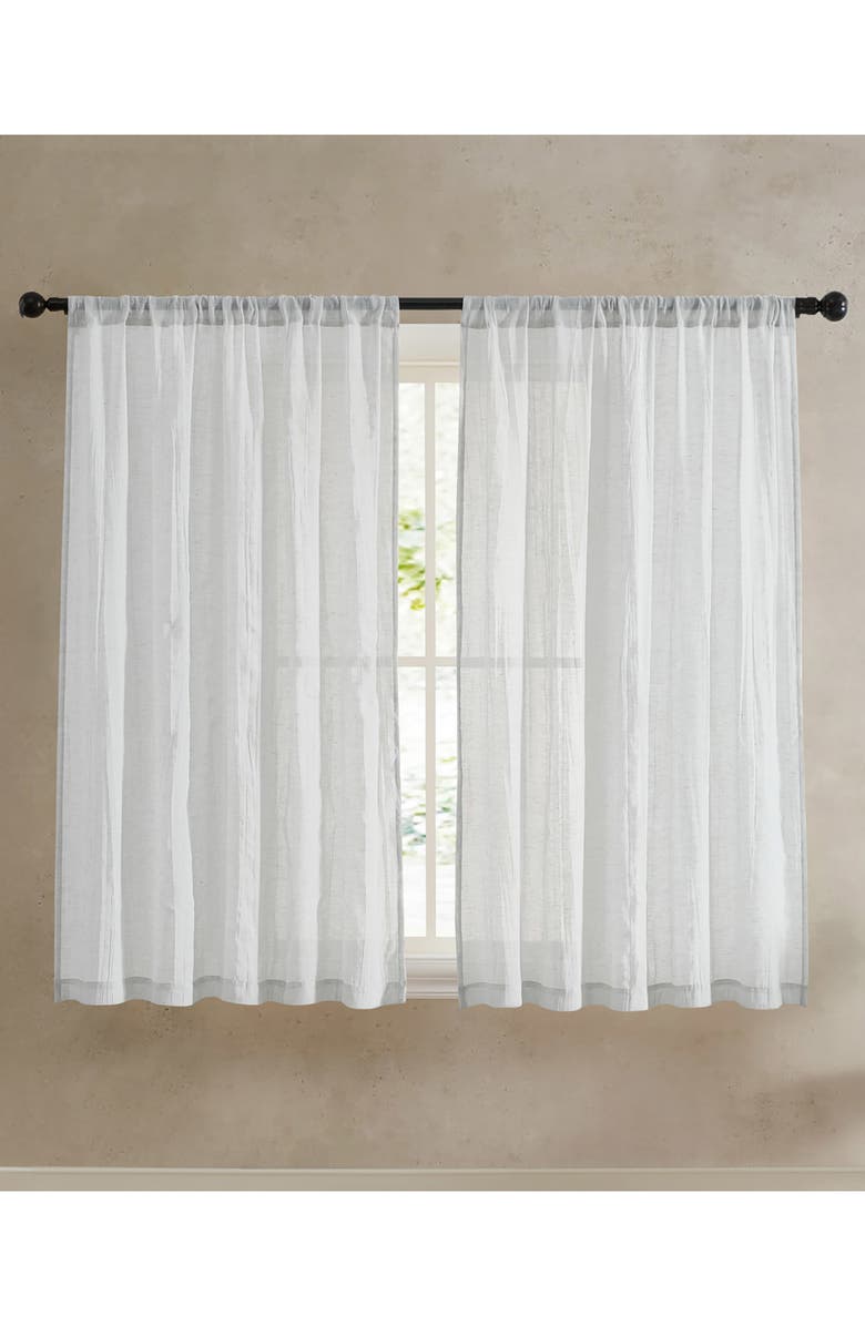 French Connection Charter Crushed Set of 2 Curtain Panels, Alternate, color, Grey