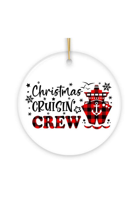 Christmas Cruisin Crew Buffalo Plaid Cruise Ornament