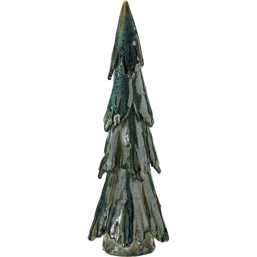 Tag Tall Pines Ceramic Holiday Decor Green Figurine For Christmas In Green