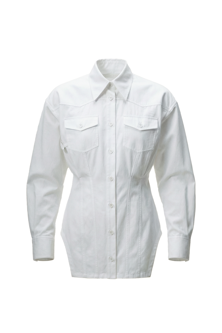 Riri Button Up, Main, color, White