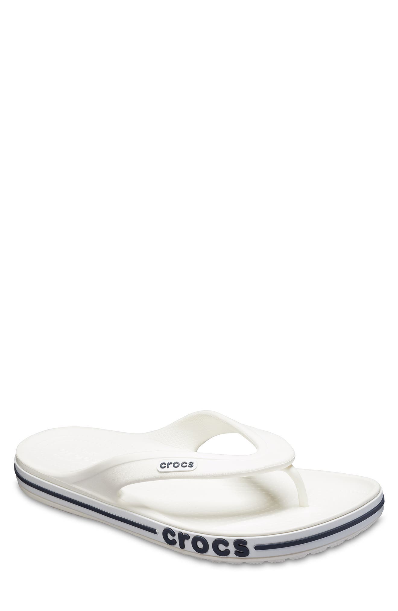 Bayaband Flip Flop Sandal, Main, color, WHITE/ NAVY