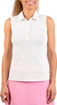TailorByrd Textured Grid Polo Tank