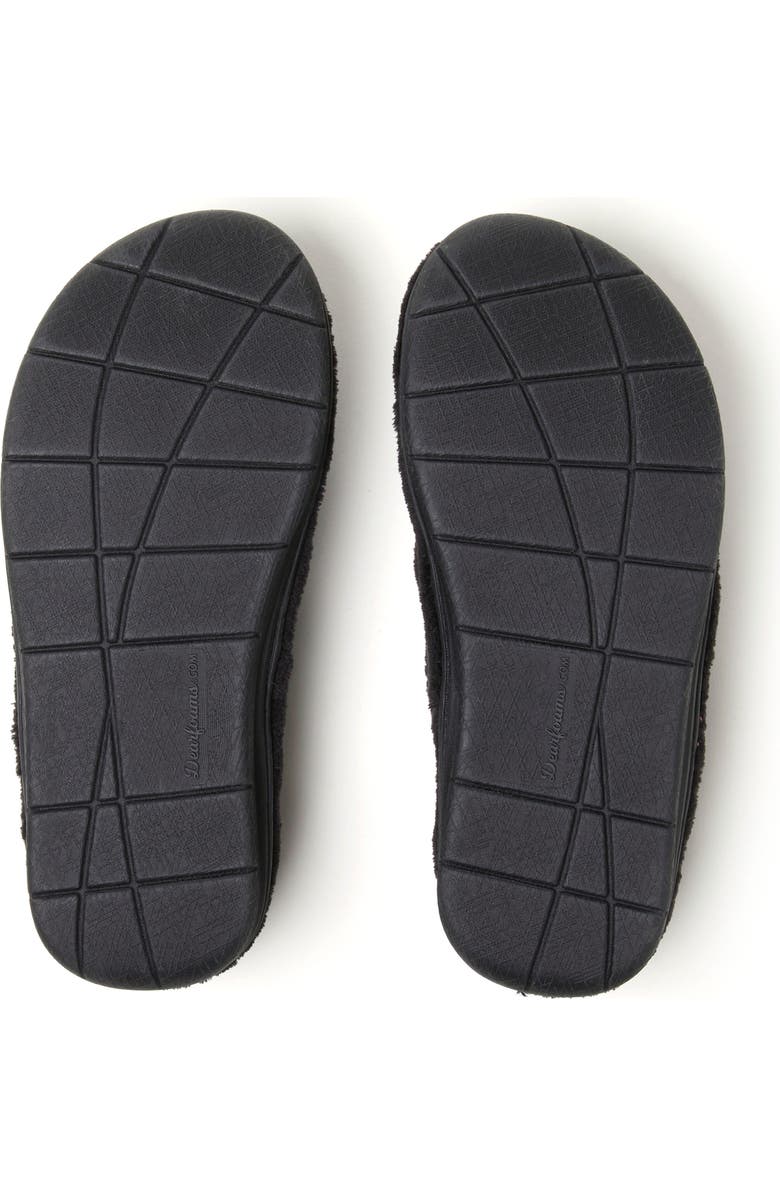 DEARFOAMS Wrenley Terry Thong Flip Flop Slipper, Alternate, color, Black