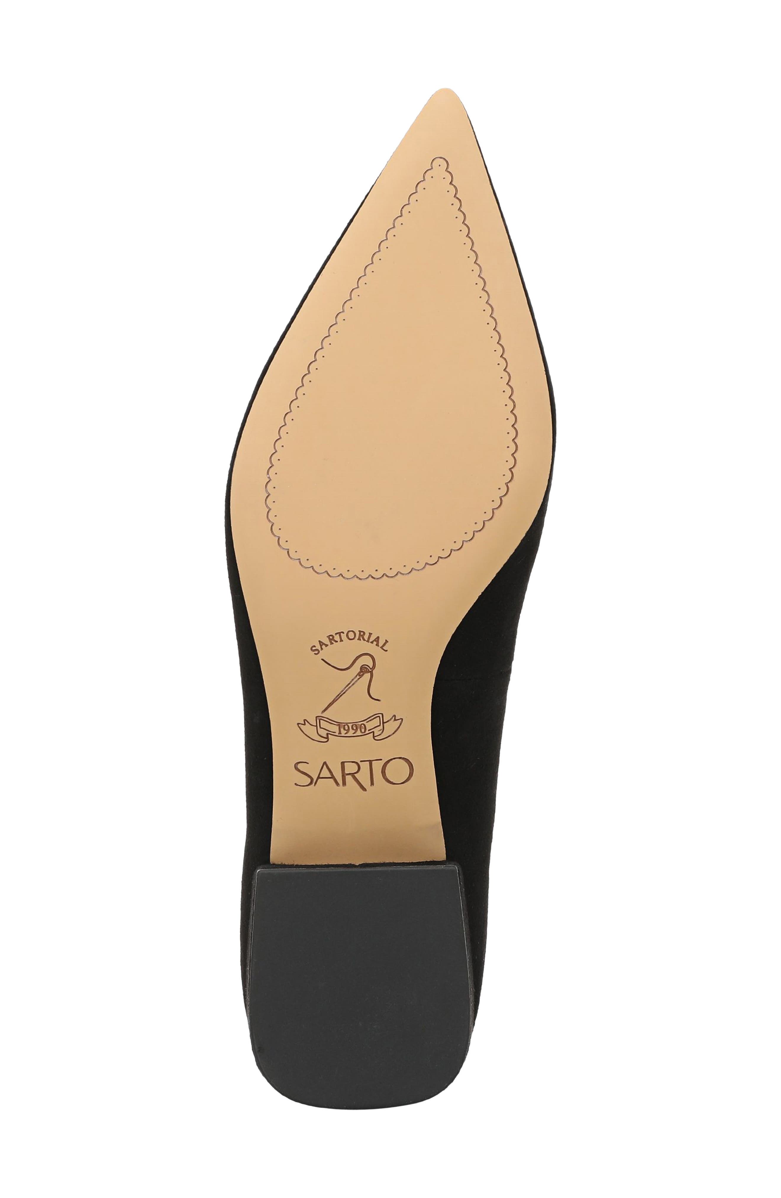 SARTO by Franco Sarto Boa Pointed Toe Pump, Alternate, color, Black Leather