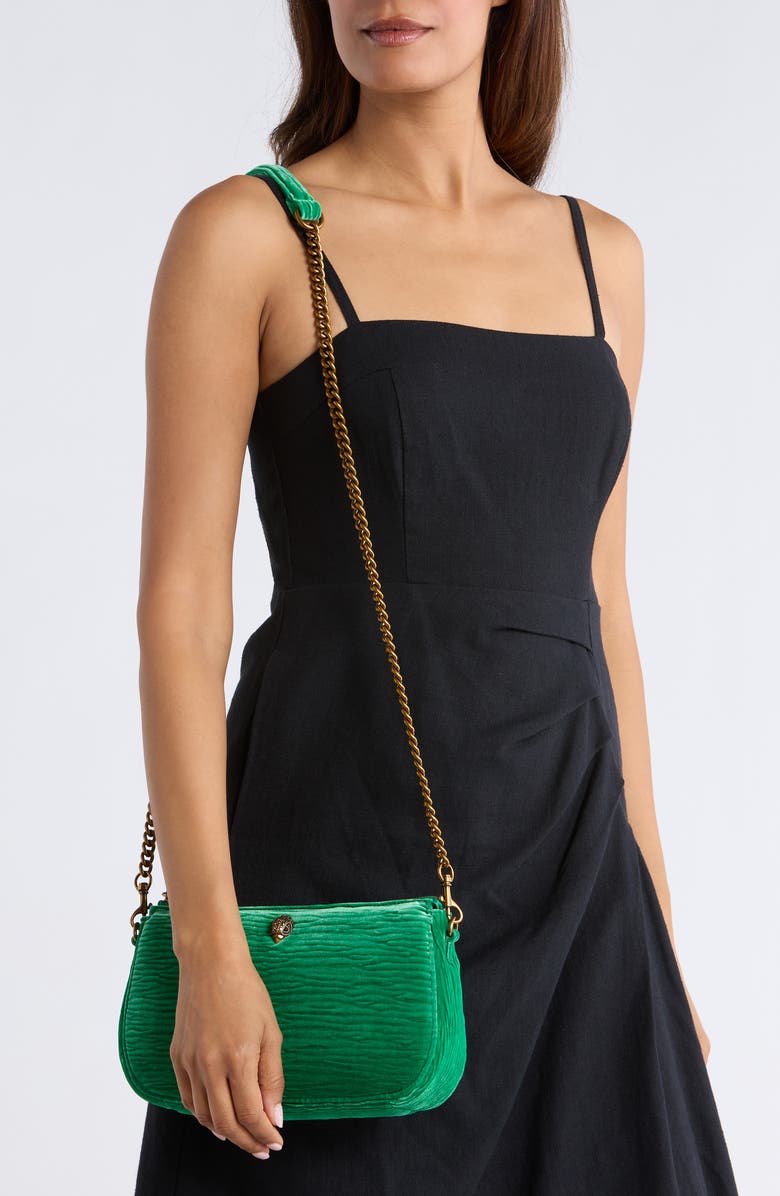 Kurt Geiger London Kew Pouch Crossbody Bag, Alternate, color, Green