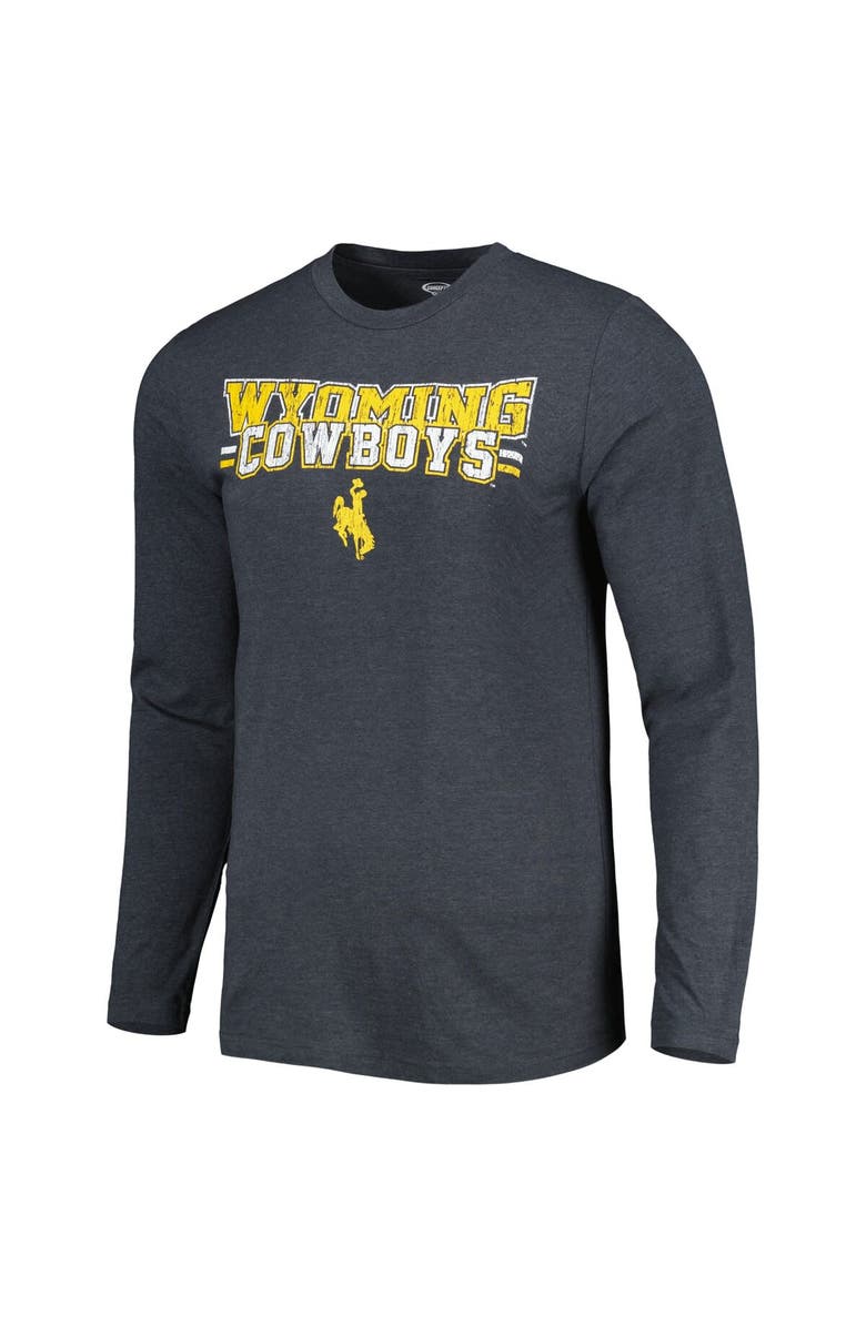CONCEPTS SPORT Men's Concepts Sport Gold/Charcoal Wyoming Cowboys Meter Long Sleeve T-Shirt & Pants Sleep Set, Alternate, color, Gold