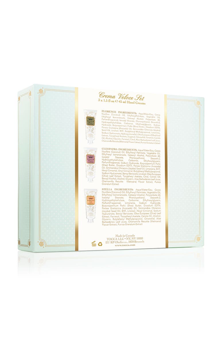 TOCCA Evergreen Crema Veloce Mini Hand Cream Set USD $30 Value, Alternate, color,