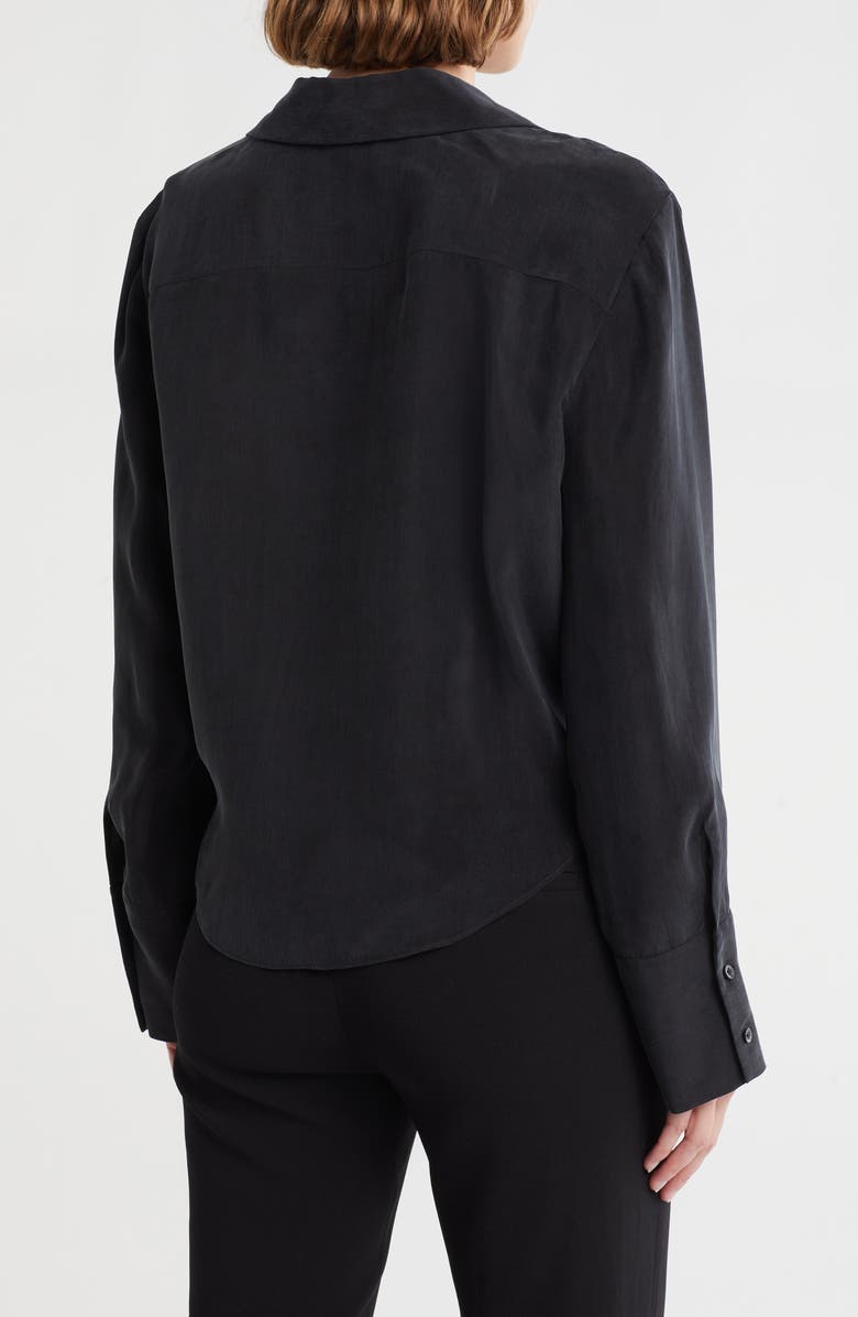 Alice + Olivia Hannon Tie Front Shirt, Alternate, color,