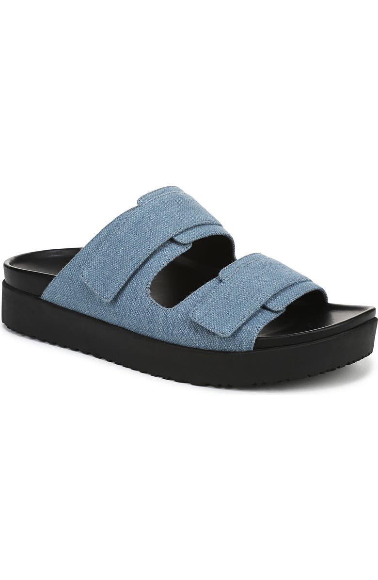Vionic Riviera Platform Sandal, Main, color, Medium Denim