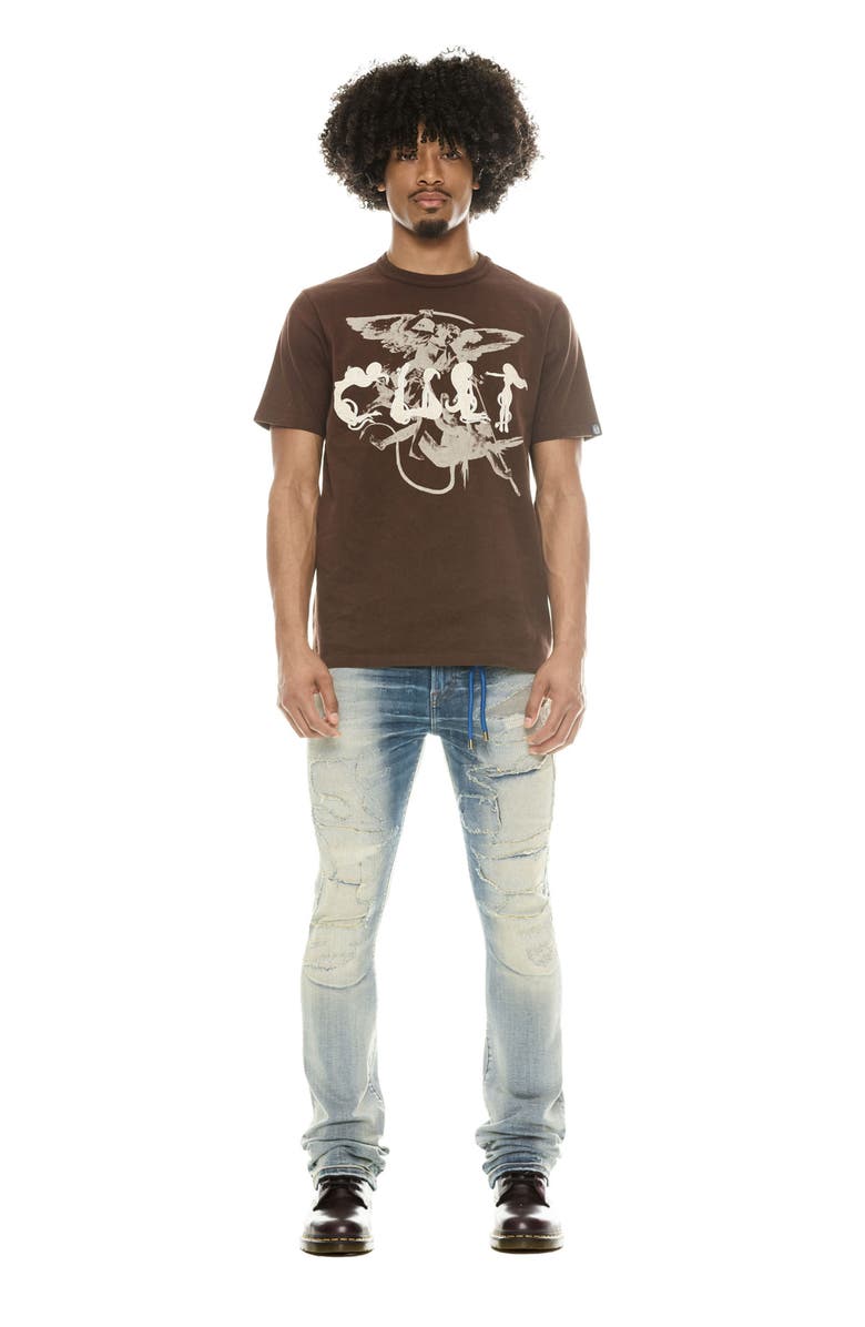 Cult of Individuality Lenny Rip & Repair Bootcut Jeans, Alternate, color, Luca