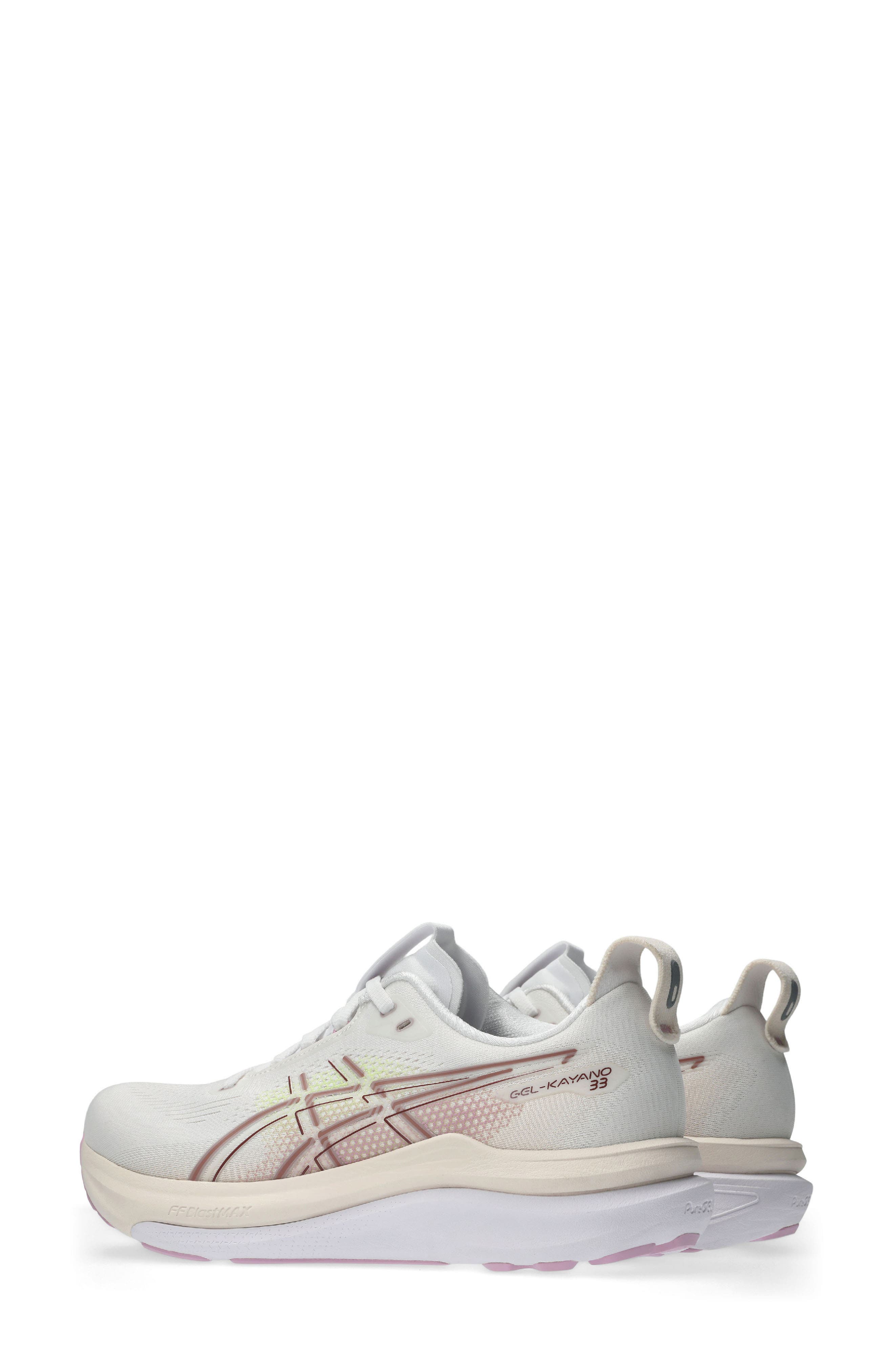 GEL-KAYANO 33 Platinum Running Shoe, Alternate, color, WHITE/HAZY LILAC