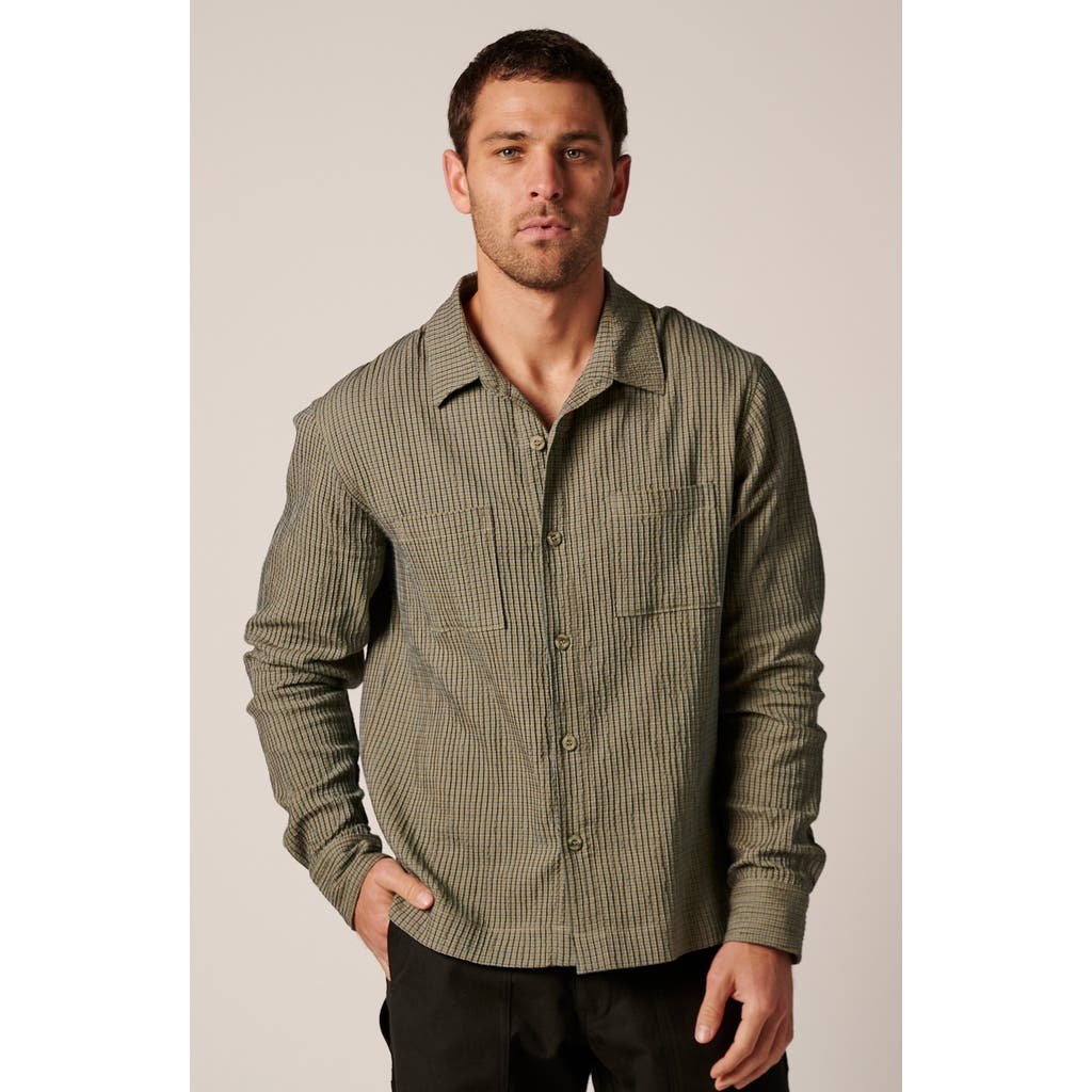 Leisure Lab Jackson Button Up In Green