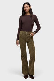 Hudson Jeans Dani Faux Suede Flare