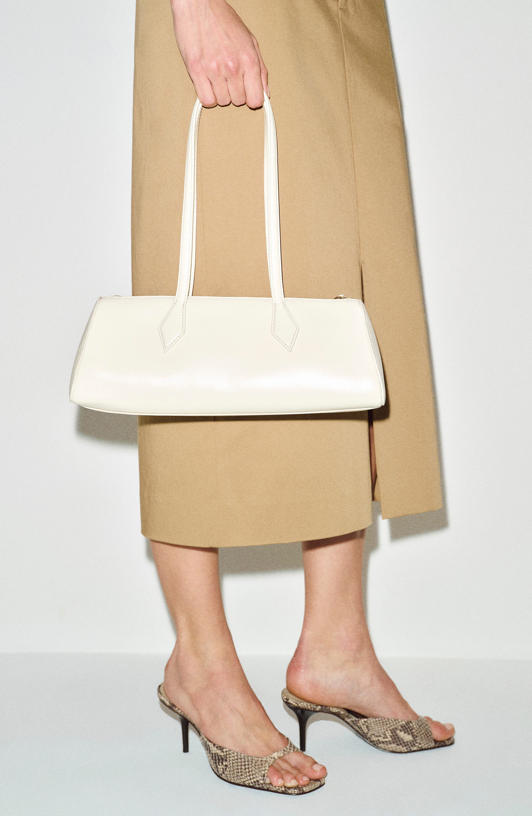 Sofia East West Leather Shoulder Bag, Alternate, color, MACADAMIA LEATHER