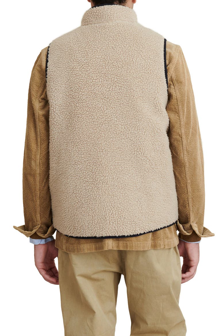 Reversible Fleece Vest, Alternate, color, NATURAL/ NAVY