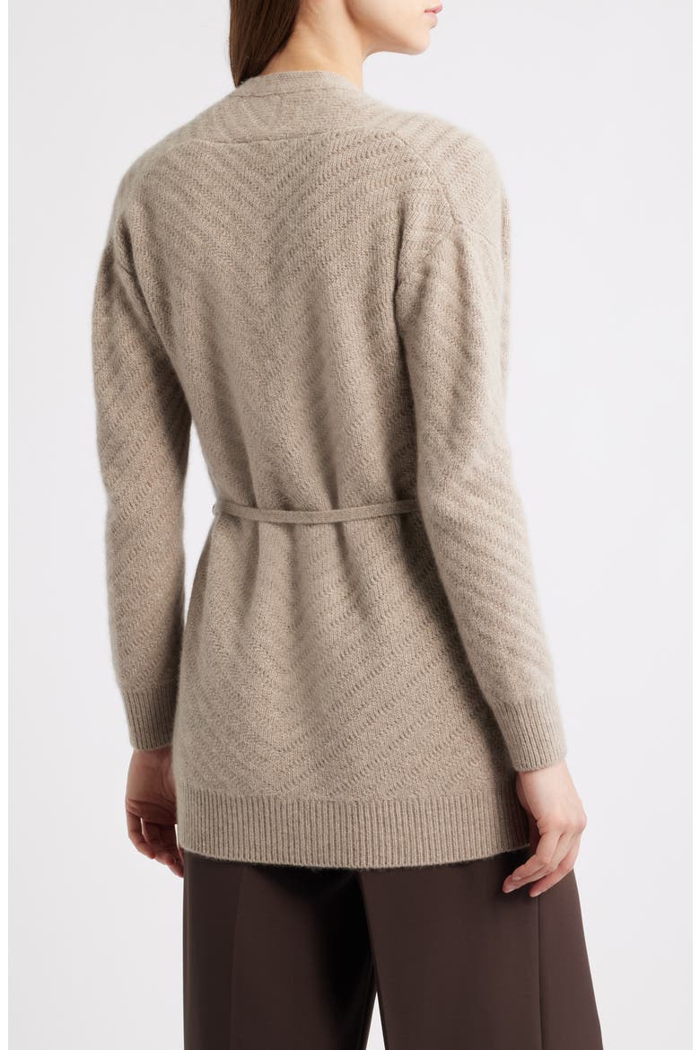 The Diane Cashmere Open Front Cardigan, Alternate, color, BEIGE HEATHER