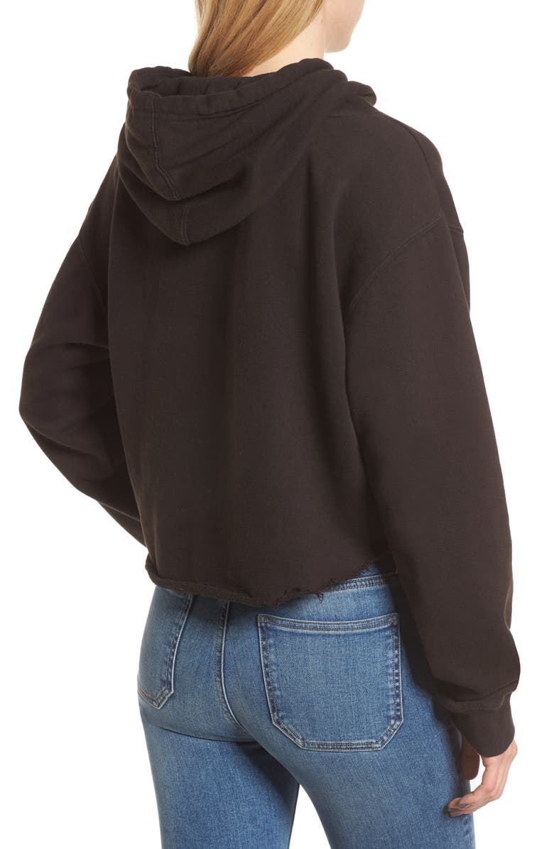 Junk Food x Donald Robertson Stripe Dresses High/Low Hoodie, Alternate, color, 