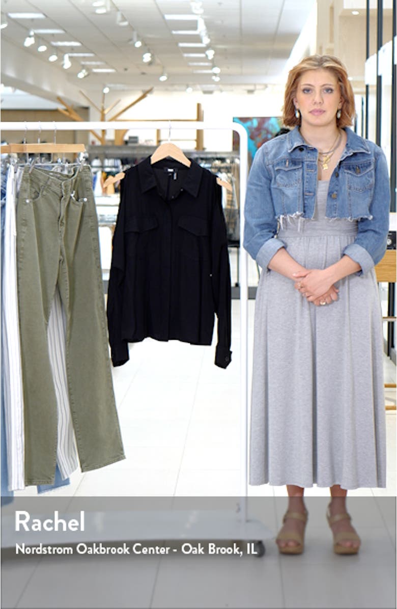 Cold Shoulder Button-Up Shirt, sales video thumbnail