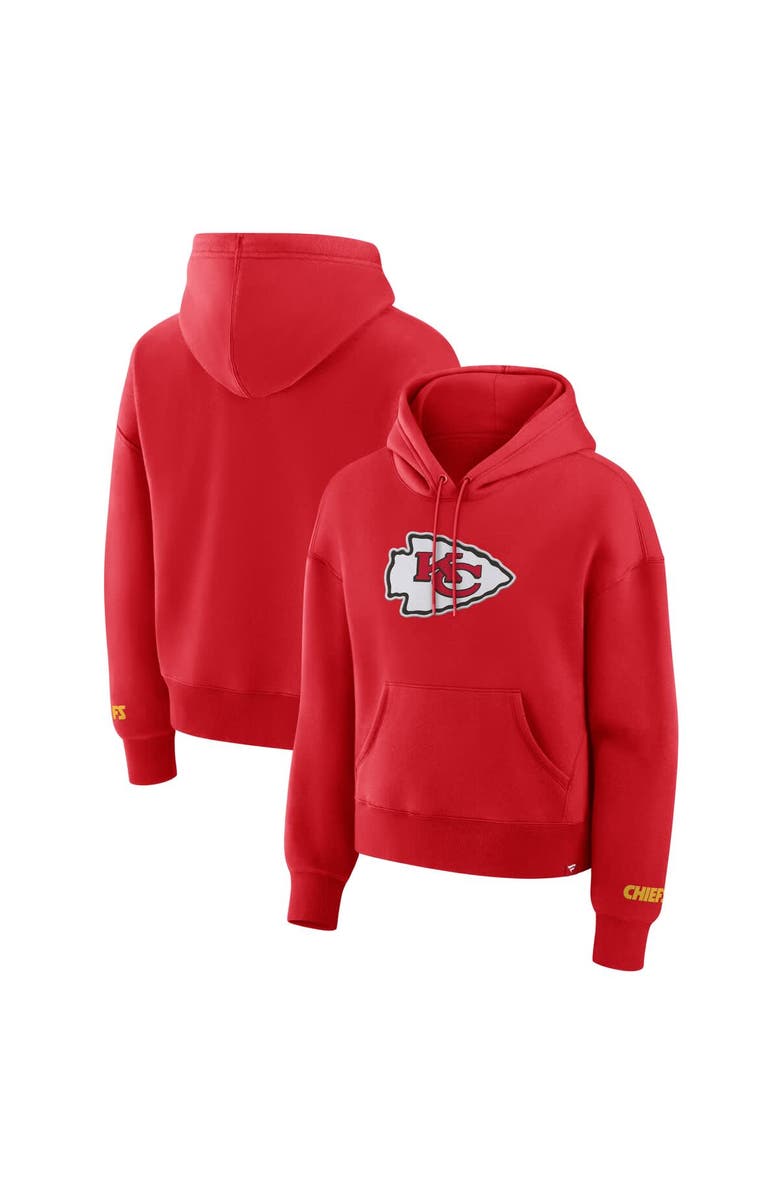 FANATICS Women's Fanatics Red Kansas City Chiefs Legacy Fleece Pullover Hoodie, Main, color, Red