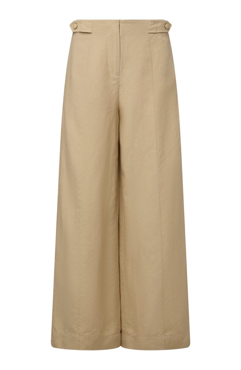 Onia Air Linen Palazzo Pant, Alternate, color, Jute