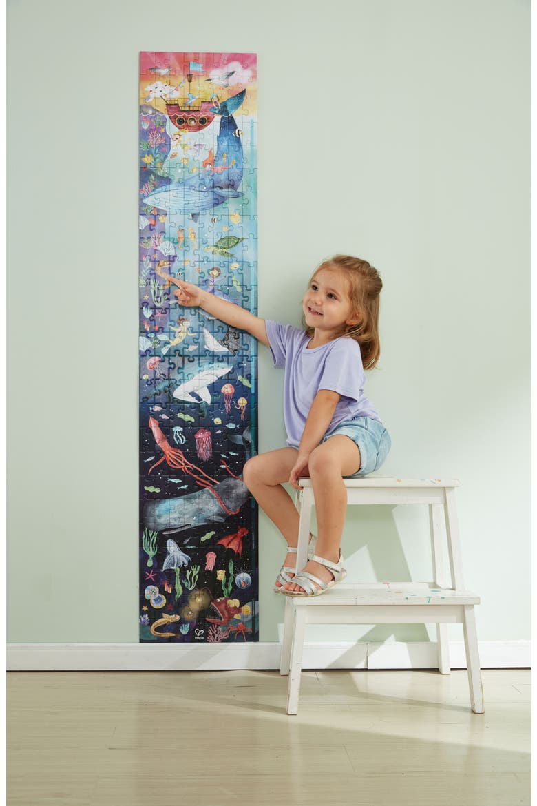Ocean Life Puzzle 200-Piece Glow-in-the-Dark Puzzle, Alternate, color, MULTIPLECOLOR