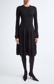 TOTEME Sculpted Knit Long Sleeve Dress