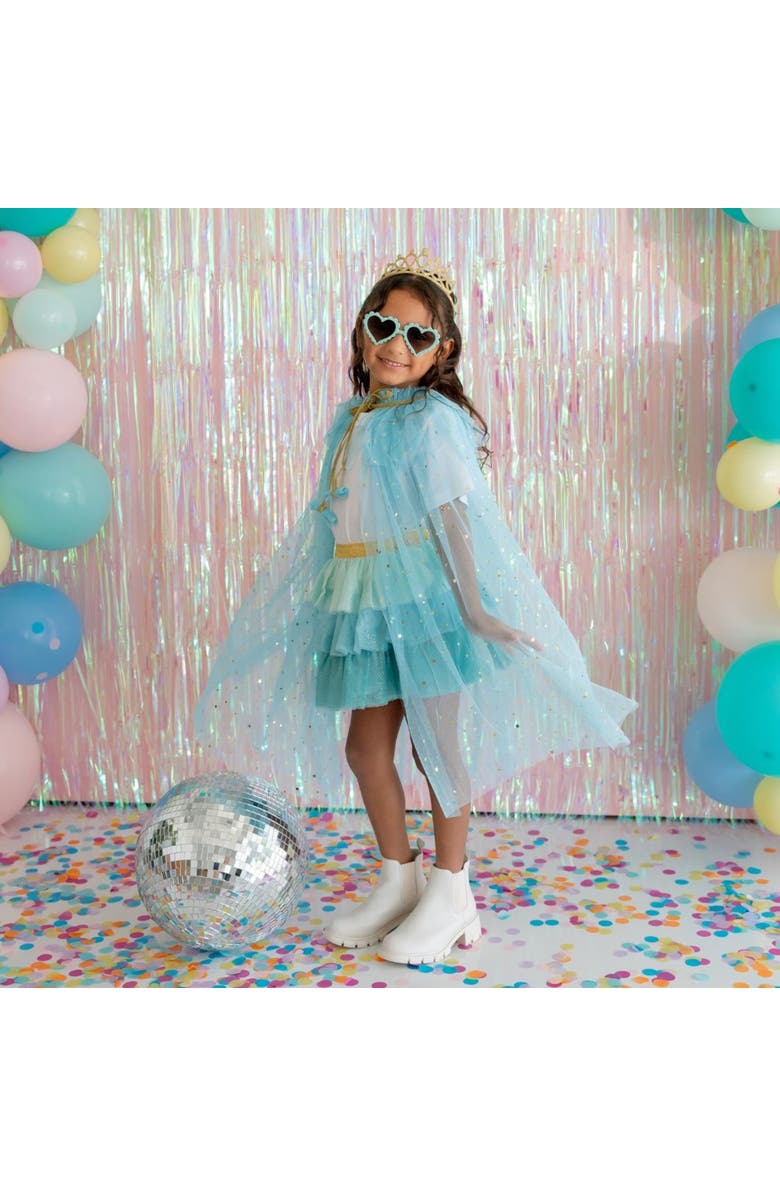 Sweet Wink Aqua Petal Tutu, Alternate, color, Aqua