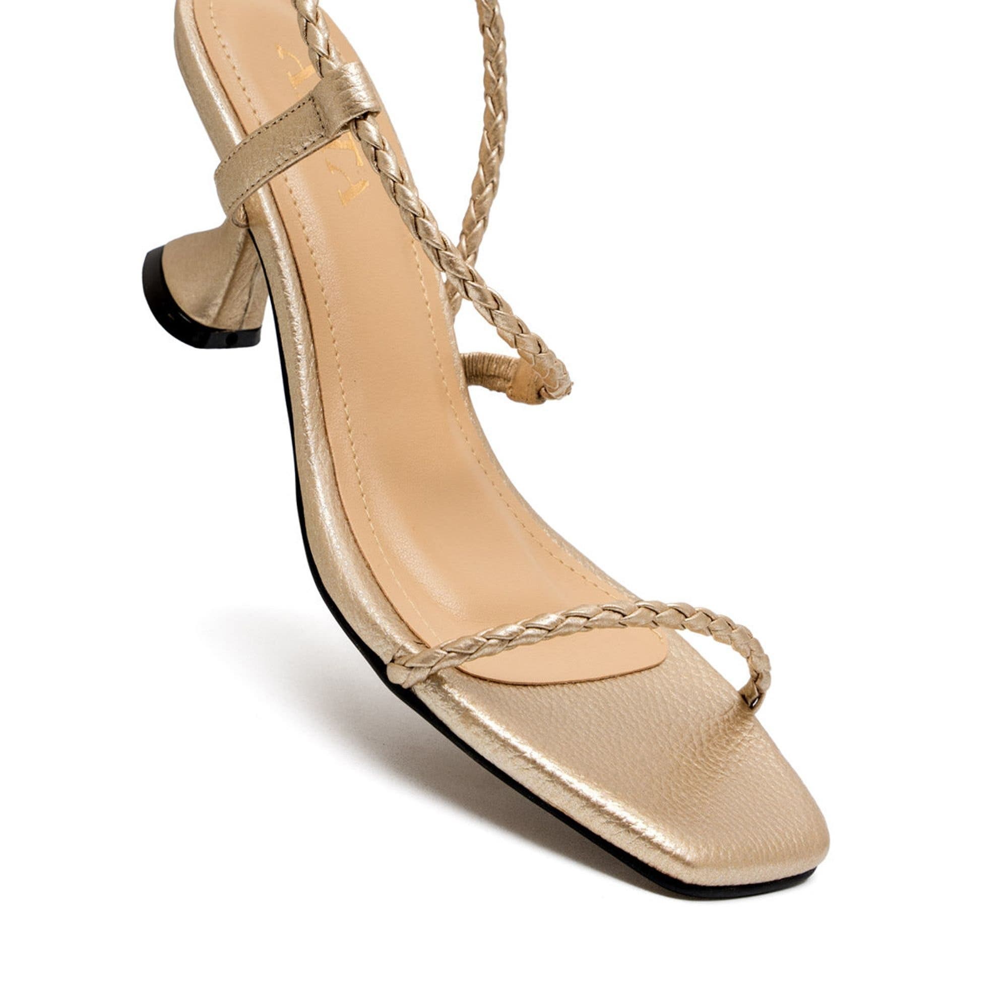 Dora Sandals, Alternate, color, Gold