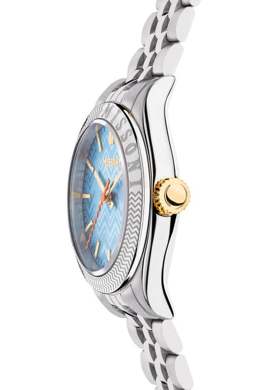 Missoni Classic Zigzag Bracelet Watch, 34mm In Stainless Steel