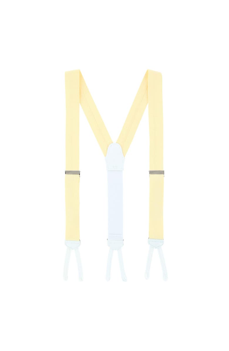 Trafalgar Louisville Chambray Formal End Suspenders, Alternate, color, Yellow