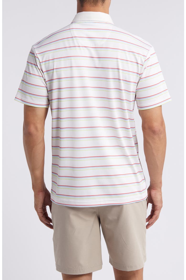 Cullen Stripe Golf Polo, Alternate, color, VINTAGE WHITE